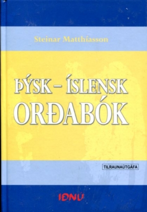 Þýsk íslensk orðabók framhlið