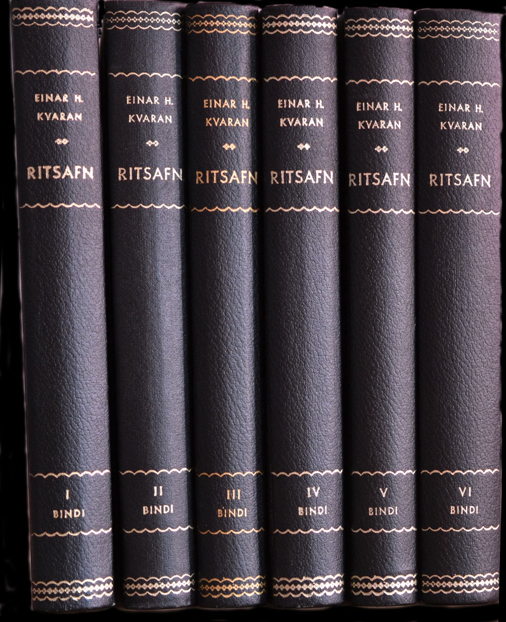 Einar H Kvaran ritsafn 1968-1970 6 bindi