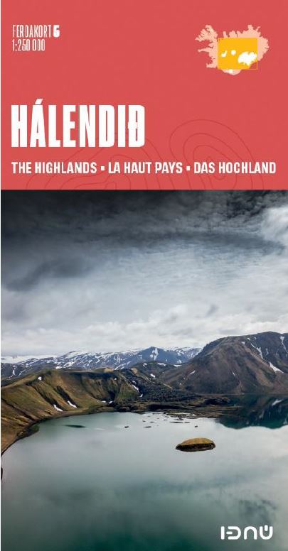 Ferðakort: Hálendið The Highlands - Ísland - Iceland - 1:250000