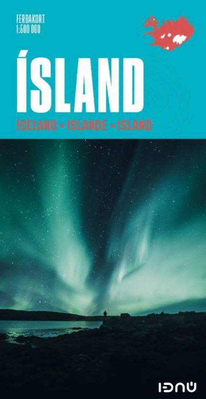 Ferðakort: Ísland, Iceland - Scale: 1:500000