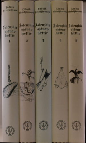 Íslenskir sjávarhættir I-V bindi - Lúðvík Kristjánsson - Menningarsjóður 1980-1986