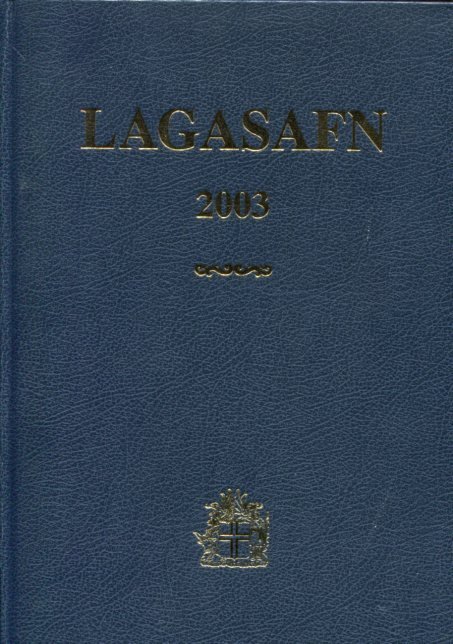 Lagasafn 2003