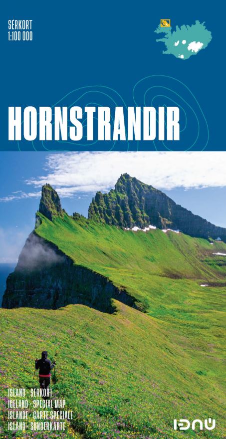 Sérkort: Hornstrandir. Ísland, Iceland. Scale: 1:100.000