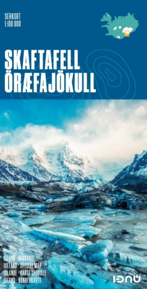 Sérkort: Skaftafell - Öræfajökull. Ísland, Iceland. Scale: 1:100.000